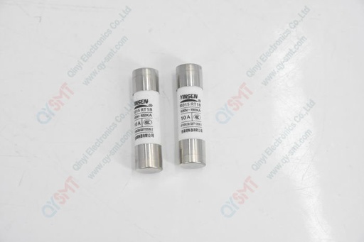 [R015 RT18 10A] Ceramic Tube Fuse 10x38mm 10A 500V  (20pcs Box)